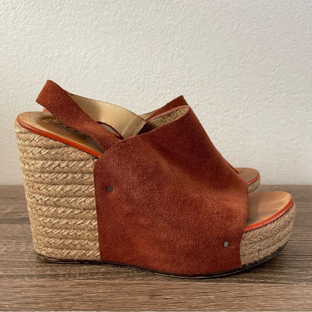 See By Chloe Brown Suede Wedges